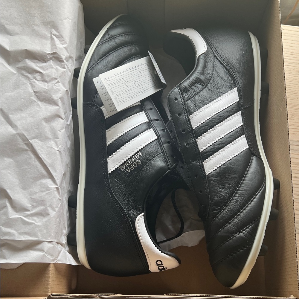 Adidas Copa Mundial Soccer Shoes - Black and White